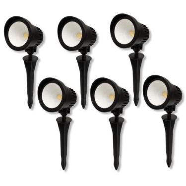 Imagem de Kit 6 Espeto Led Hummer 5W Luz Amarela 3000K IP65 Bivolt - Avant