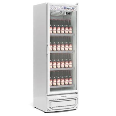 Imagem de Expositor De Bebidas Vertical 1 Porta Gcbc45 Branco 220V Gelopar