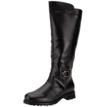 Imagem de Bota feminina cano alto mooncity 72136, Preto, 38