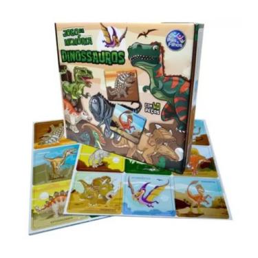 Imagem de Jogo Da Memoria De Dinossauro Infantil 40 Peças Educativo - PAIS E FIL