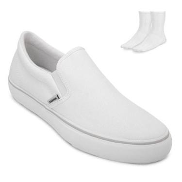 Imagem de Tênis Rainha BC Iate IV e Meia RA25-RA03670, 38, Branco, Cinza