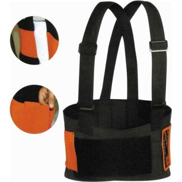 Imagem de Cinta Ergonômica Para Proteção Lombar, Refletiva, Tamanho M, Vic42110,