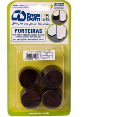 Imagem de Ponteira Cadeira Engedom ''Pe'' Externa Preta 1.1/4 Pecas Redondo 3267