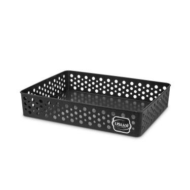 Imagem de Cesto Organizador Rattan Armário Gaveta Lavanderia G (34x25)