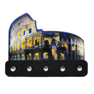 Imagem de Porta Chave Decorativo Coliseu Roma 15X20cm Sala - Decoraset