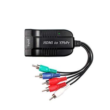 Imagem de Conversor YPbPr de HDMI fêmea para macho, adaptador HDMI para vídeo Ypbpr conversor de componente HDMI para escalador com cabo YPBPR compatível com Apple TV, PS3, Xbox, Fire Stick, leitores de DVD