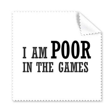 Imagem de I Am Poor in The Games Art Deco Gift Fashion Pano de limpeza para tela de telefone 5 peças