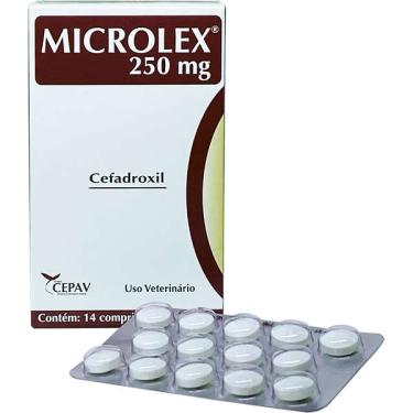 Imagem de Antibiótico Cepav Microlex Cefadoxil 14 Comprimidos - 250 mg