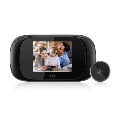 Imagem de Câmera olho de gato de 2,8 polegadas 90 ° Smart Digital Door Viewer Monitor de segurança Câmera invisível de segurança profissional de 1,0 megapixels