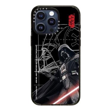 Imagem de CASETiFY Capa Impact para iPhone 15 Pro Max [Star Wars Co-Lab / Proteção contra quedas de 2,5 metros/Magsafe] - Lorde Sith Darth Vader - Preto transparente