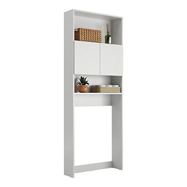 Imagem de Armário Banheiro para Vaso Sanitário Multimóveis Nina 2 Portas Fg5012 Branco