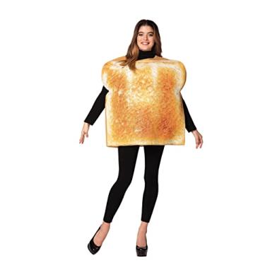 Imagem de Toast Costume Sliced Bread Grilled Toasted Toaster Food Melba Flatbread Naan Dress Up Cosplay Party Costumes, Adult One Size