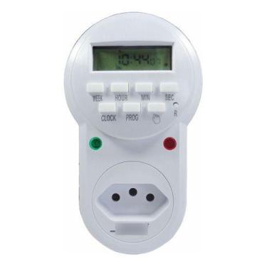 Imagem de Timer temporizador Digital De Tomada Bivolt 56 Programações Semanais  