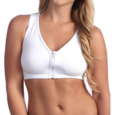 Imagem de Valmont Sutiã esportivo com zíper frontal, Branco, (34) F