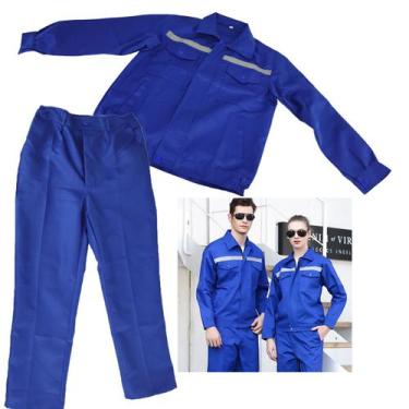 Imagem de Conjunto Uniforme EPI Porfissional Segurança Trabalho Obra Construçao 