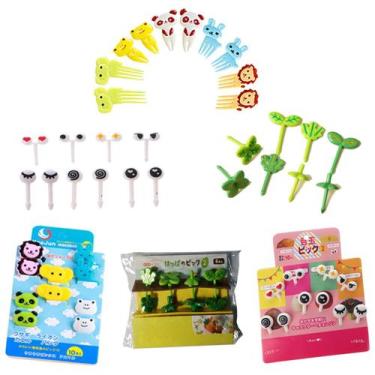 Imagem de Jogo Garfinho Petisco Para Frutas Palitinho 28pçs Infantis - PromoGala