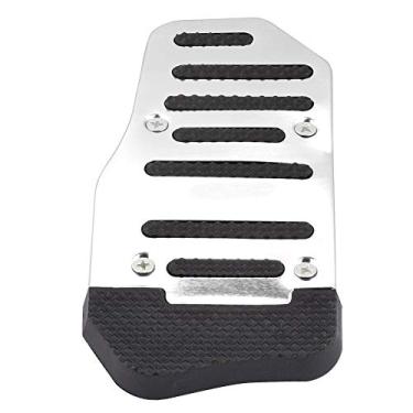 Imagem de Red Alloy Não -Lip Freio e Acelerador Capas de Pedal para Carros Automáticos - Blocos de Alumínio Universal Ajustados para Veículos Em Veículos (Prata)