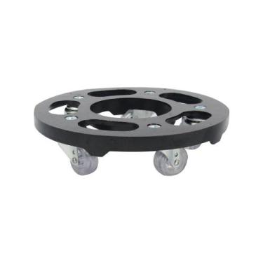 Imagem de Suporte Para Vaso 25cm em Alumínio com Rodas de Silicone em Gel Até 17