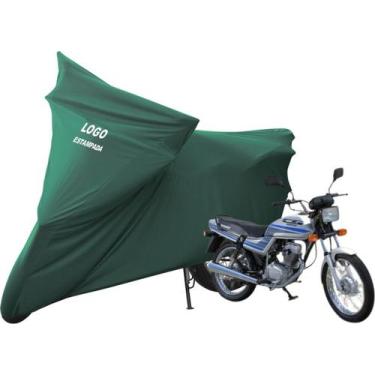 Imagem de Capa Protetora Para Cobrir Moto Honda CG 125 Today Com logo - Mz, Verd