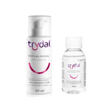 Imagem de Kit Trydal Espuma + Enxaguante Antisseptico Cloramina T 0,2%