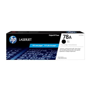 Imagem de HP Cartucho de toner preto 78A | Funciona com HP LaserJet Pro P1566, série P1606, HP La...