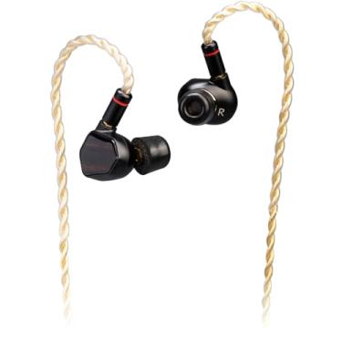 Imagem de TINHIFI T7 Flagship In-Ear Monitor, fones de ouvido Hi-Fi com driver dinâmico banhado a ouro de 10mm, cabo MMCX destacável, IEM de isolamento de ruído, qualidade de som premium para audiófilos