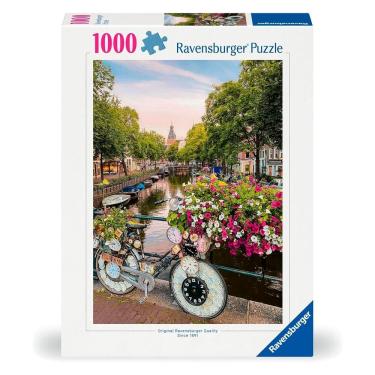 Imagem de Puzzle 1000 peças Bicicleta em Amsterdam - Importado - Ravensburger