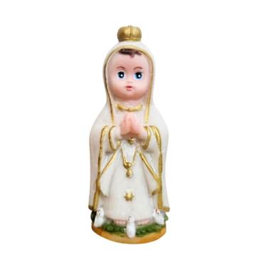Imagem de Imagem Infantil de Nossa Senhora de Fátima de Resina - 8 cm