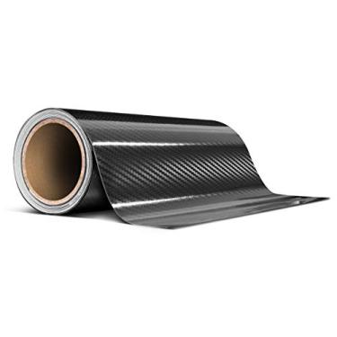 Imagem de VViViD Rolo de fita adesiva de vinil de fibra de carbono preto epóxi de alto brilho DIY (15 cm x 6 m)