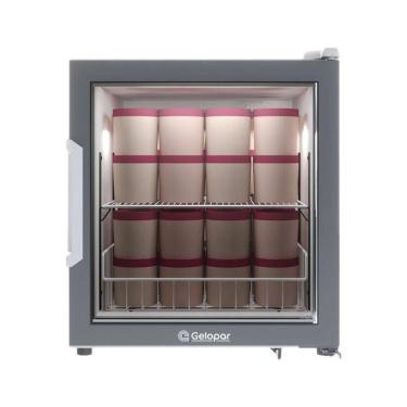 Imagem de Refrigerador Bancada Com Porta De Vidro 85l Gfb75 Gelopar Expositor Branco 110v