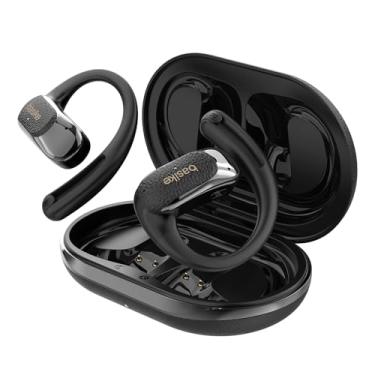 Imagem de Fone de Ouvido Bluetooth, Basike Fone sem Fio OWS Bluetooth 5.4, Som Estéreo HD, Cancelamento de Ruído, Bateria de 24h, Compatível com Android/iOS/HarmonyOS para Corrida e Fitness(Preto)