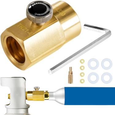 Imagem de GURUDAR Adaptador De Recarga Cilindro Co2 Para Tanque Cga320 Recipiente Tr21-4, Kit Conexão Estação Compatível Com Máquina Refrigerante Fizzi One Touch Jet