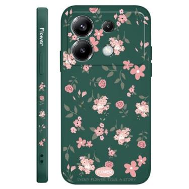 Imagem de Capa de silicone com aroma floral para Xiaomi Poco F7 X7 X6 F6 M6 M5 M5S F5 X5 F4 X4 M4 F3 M3 X3 Pro 4G 5G GT, verde escuro, para Poco X4 GT