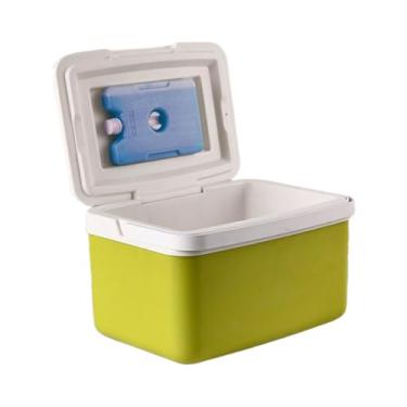 Imagem de Rrlihjgu Caixa Térmica para Compras,Cooler de Campismo com 4 Pacotes de | Alça Ergonómica Recipiente Térmico Portátil Grande Capacidade para Viagem Bebidas Praia Snacks Piquenique Campismo e Churrasco