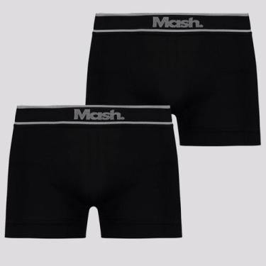 Imagem de Kit 2 Cuecas Boxer Mash Sem Costura Preta, G