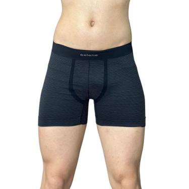 Imagem de Cueca Boxer Listrada Selene 11071-003, Preto, P