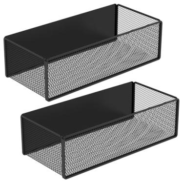 Imagem de Cesta magnética de 2 peças, suporte magnético para temperos para geladeira, prateleira magnética para geladeira, organizador de ímã de geladeira para despensa, balcão de cozinha, máquina de lavar
