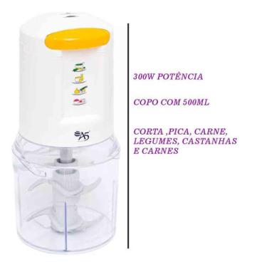 Imagem de Processador Mixer Elétrico A5 300wts 500ML 2Velocidades 110V - Malibu,