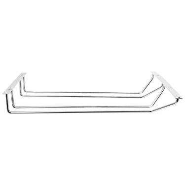 Imagem de Yctze 35 Cm de Linha Dupla Em Aço Inoxidável de Vidro de Vidro de de - Prateleira de Suspensão Elegante para Bar, Cozinha e Sala de Jantar