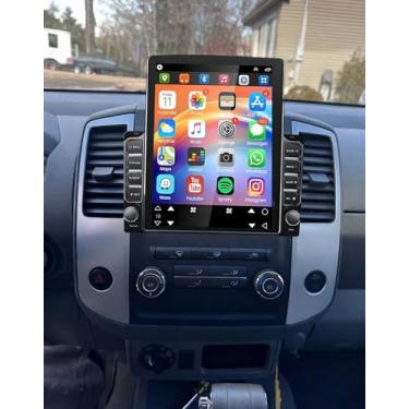 Imagem de Rádio estéreo automotivo atualizado adequado para Nissan Frontier 2015-2021 com Carplay Android Auto, Android13 Double Din 24.6 cm IPS Touch Screen Car Radio com WiFi, GPS, Bluetooth, câmera AHD