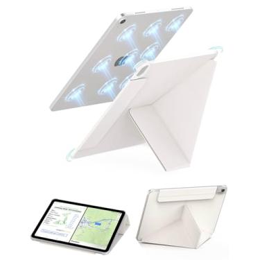 Imagem de Feams Capa Y Fold para iPad Air 11 polegadas M3 2025 / M2 2024, iPad Air 5ª/4ª geração 2022/2020 10,9 polegadas, suporte em forma de Y, capa traseira com fecho magnético e hibernação automática