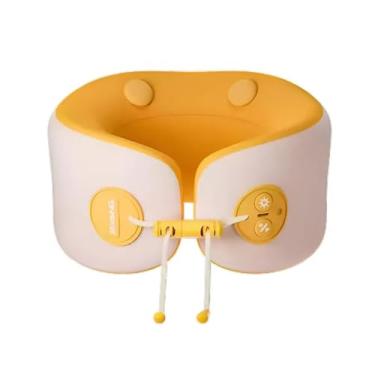 Imagem de Travesseiro de Pescoço Ergonômico para Viagem com Suporte 360 Com Massageador Vibratorio
