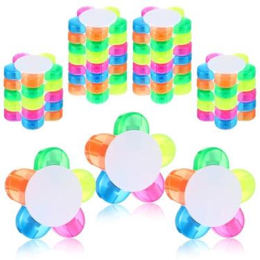 Imagem de YBEATY Marcadores de pétalas em formato de flor, marcadores de aquarela, cores sortidas, canetas fluorescentes 5 em 1, suprimentos estéticos de escritório para agenda, livro de colorir, sublinhar