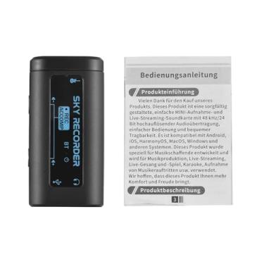 Imagem de RiToEasysports Interface de áudio, Interface de áudio Portátil Mini Placa de Som de Gravação Com Acompanhamento BT 48KHz24bit HD para Guitarra Tablet Smartphone Com Transmissão Ao Vivo