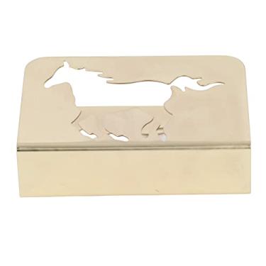 Imagem de Suporte de Guardanapo Cavalo Arte Ferro Vertical Organizador Metal Multifuncional Base Estável Não Ferrugem Resistente- Decoração Mesa para Bares Café