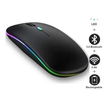 Imagem de Mouse Bluetooth Recarregável Para iPad 9 Ger 10,2" - Preto - BD Net Co