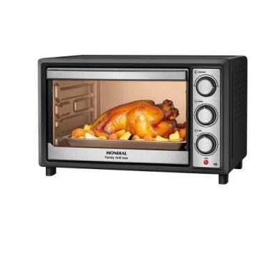 Imagem de Forno Elétrico Mondial FRN-42-BI Bancada 42 Litros 127V Preto Inox Fam
