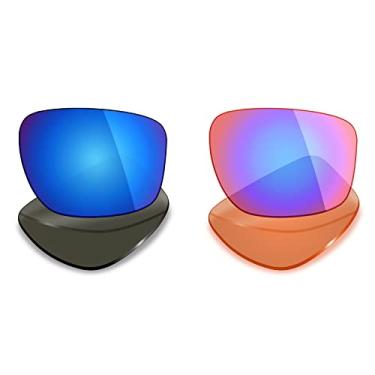 Imagem de 2 pares de lentes polarizadas de substituição da Mryok para óculos de sol Oakley Sliver F – Opções