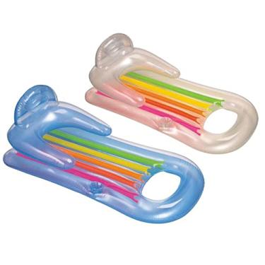 Imagem de Intex King Kool Lounge Espreguiçadeira inflável para piscina com apoio de cabeça (par)