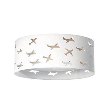 Imagem de LUMINÁRIA INFANTIL PLAFON AVIÕES DUPLO CÁQUI 40X16